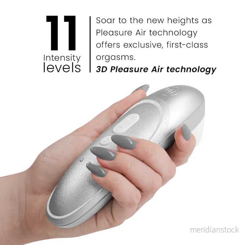 WOMANIZER - PRO VIBRANT CLITORAL STIMULATOR SILVER GREY - Bild 2
