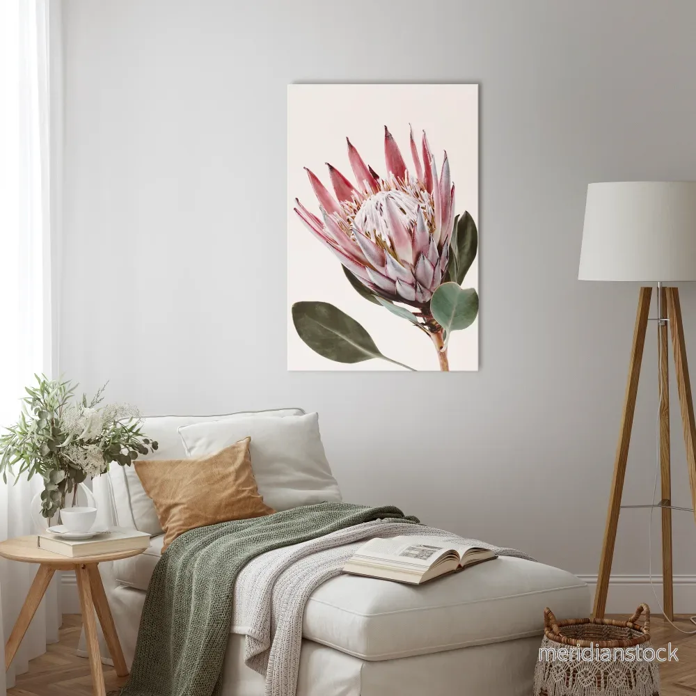 PROTEA FLOWER Vertical Canvas Print - Bild 2