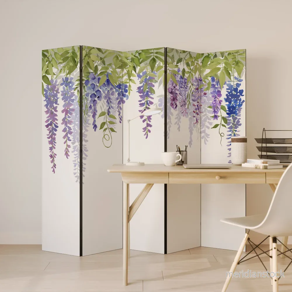 BOTANICAL BREEZE Dekorativ rumsavdelare – 5 paneler - Bild 3
