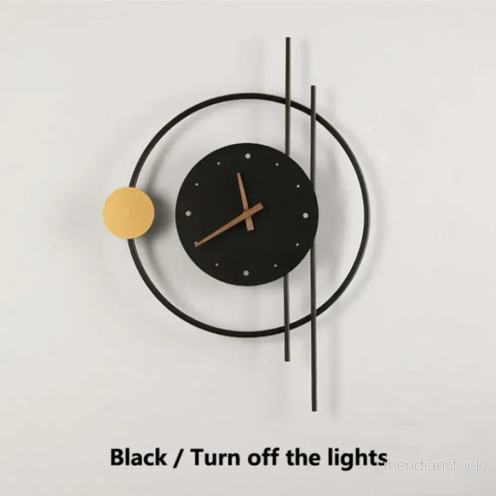 Moderna LED-väggklocklampa - Chronos - Bild 3
