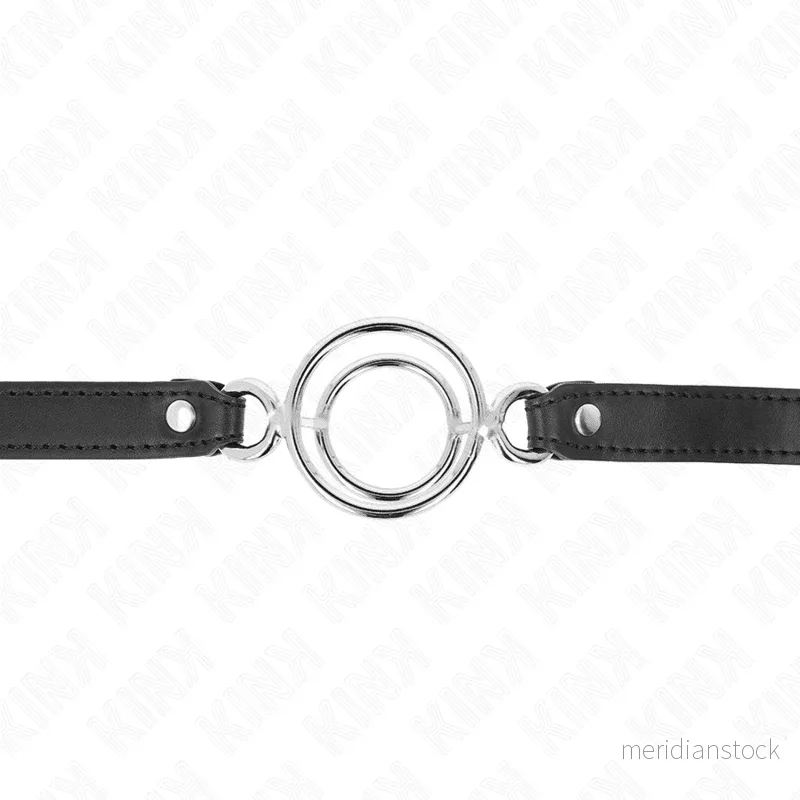 KINK - GAG WITH MULTIPLE O-RINGS 5 CM BLACK 63 X 2.5 CM - Bild 3