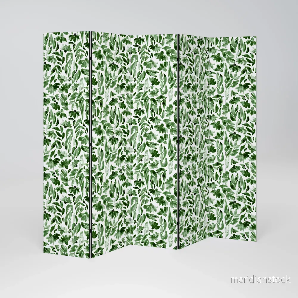LEAFY LAYERS Dekorativ rumsavdelare – 5 paneler