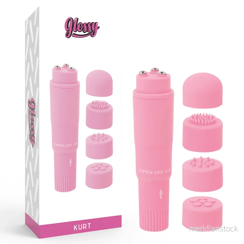 GLOSSY - KURT POCKET MASSAGER PINK - Bild 2