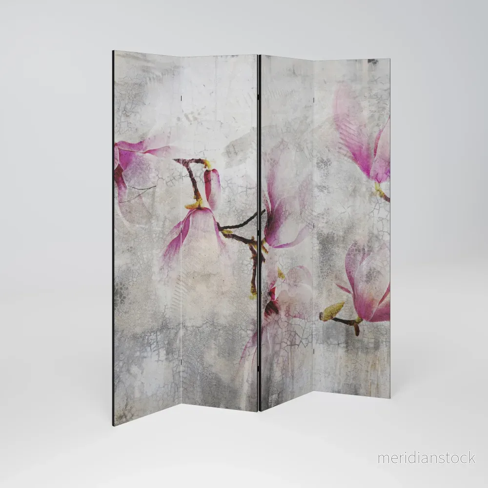 ASTONISHING MAGNOLIA Rumsavdelare 4 paneler - Bild 2