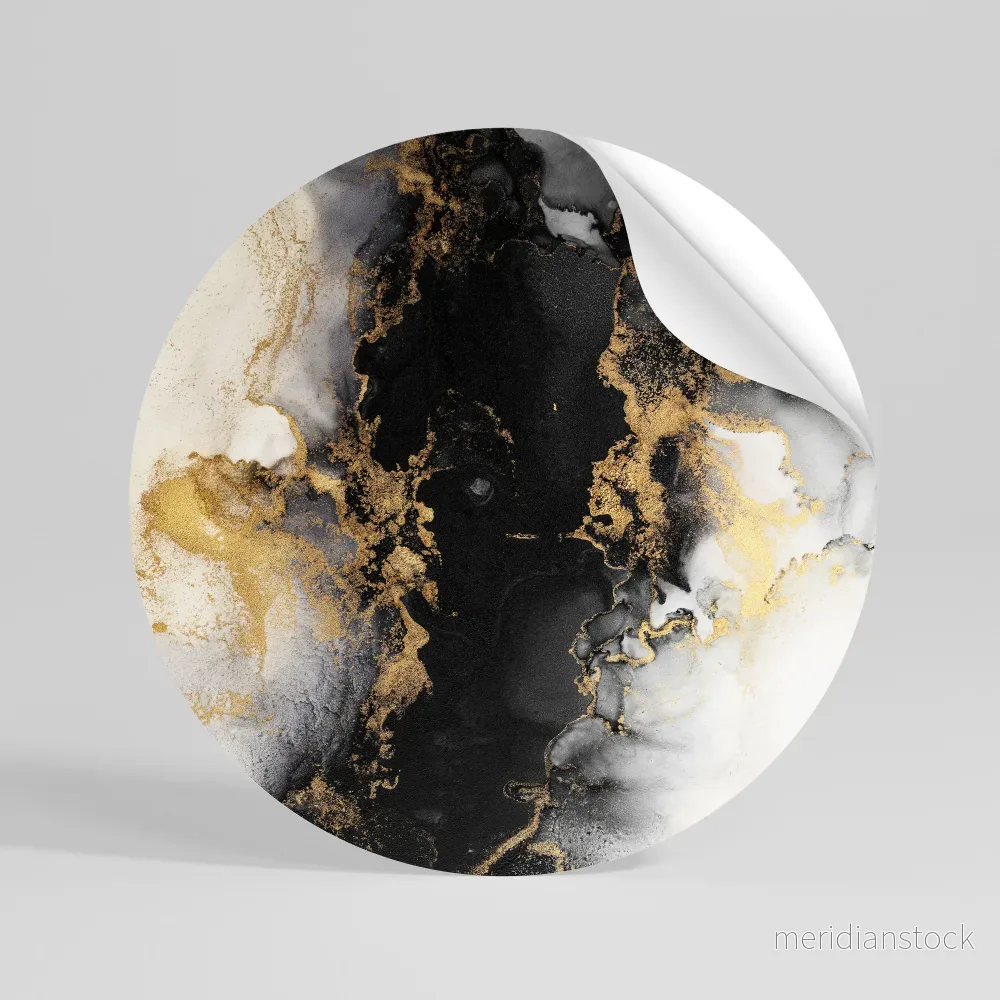 MARBLE OF TOMMORROW Rund väggdekal - Bild 3
