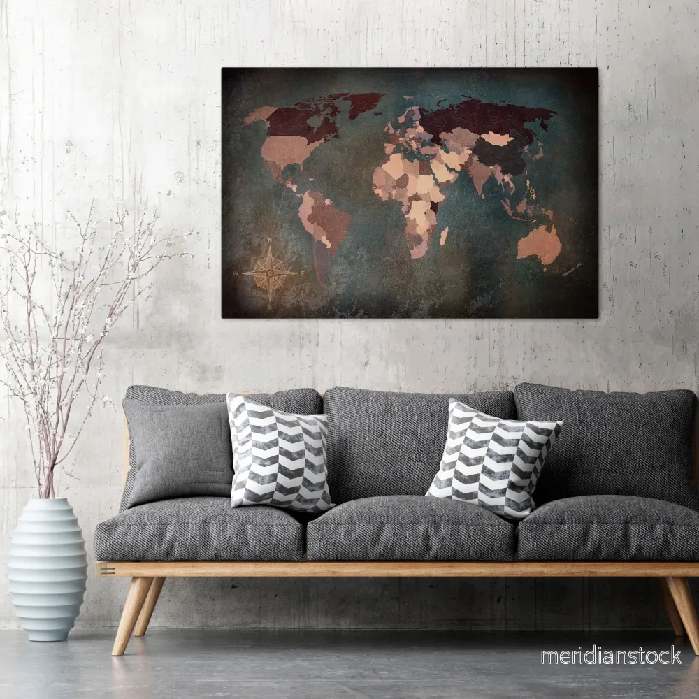 EARTH'S ARTISTIC TESSERAE Horizontal Canvas Print