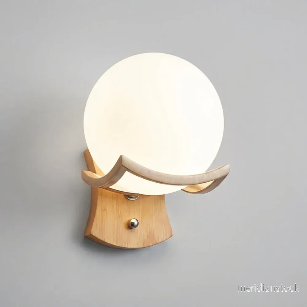 Minimalistisk sfärisk vägglampa - Zenivio - Bild 2