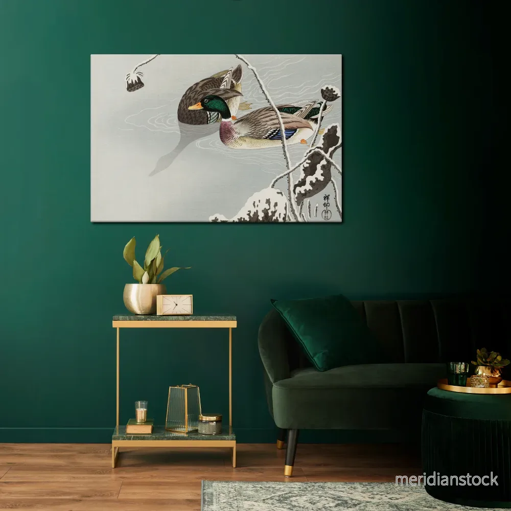 DANCE OF DUCKS Horizontal Canvas Print - Bild 2