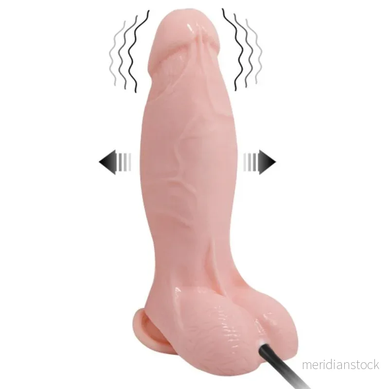 BAILE - REALISTIC VIBRATING AND INFLATABLE DILDO 18.8 CM - Bild 2
