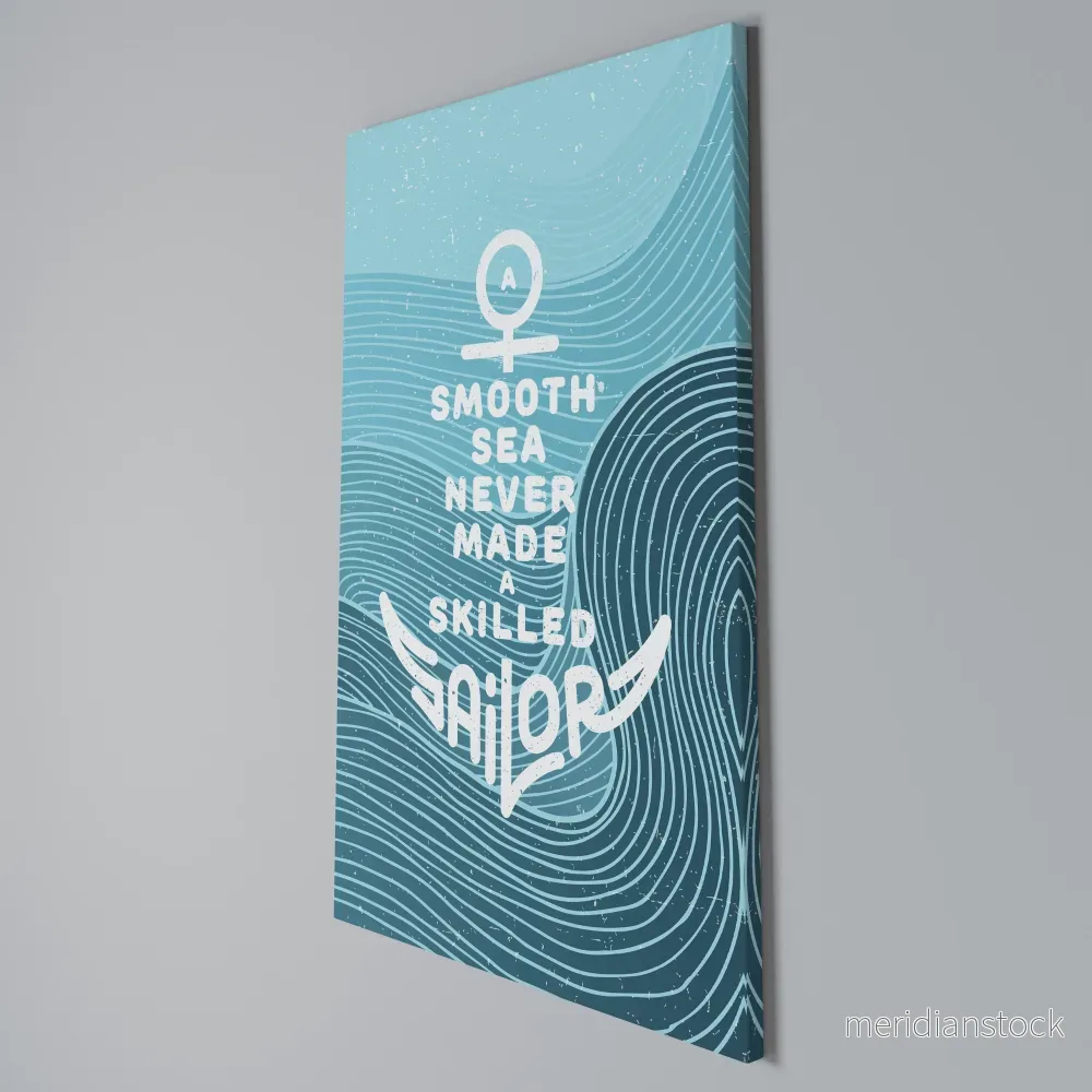 SKILLED SAILOR Vertical Canvas Print - Bild 3