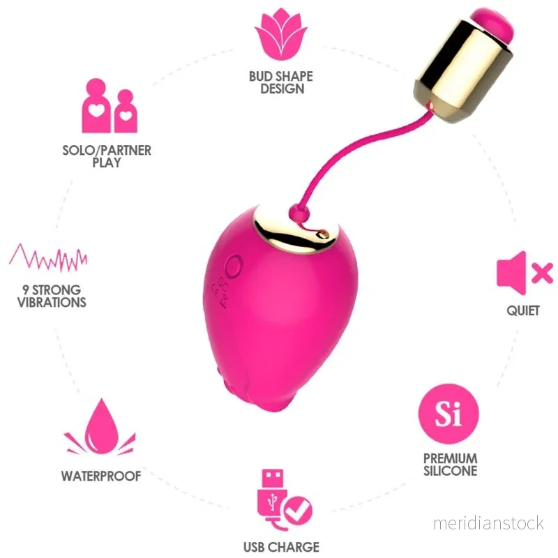 ARMONY - MANDALA EGG VIBRATOR G-SPOT REMOTE CONTROL FUCHSIA - Bild 3