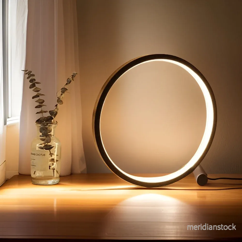 Minimalistisk dimbar bordlampa - EclipseAura lampa - Bild 3
