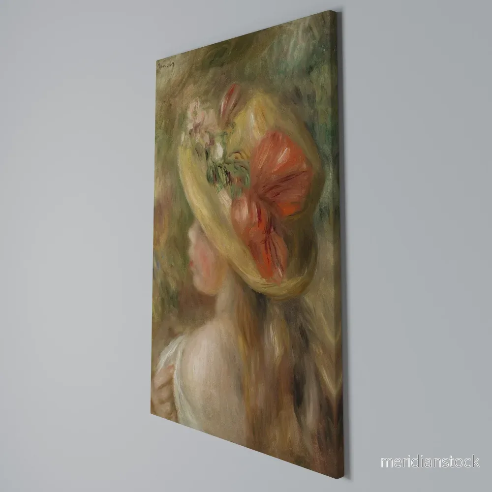 HAT OF PETALS Vertical Canvas Print - Bild 3