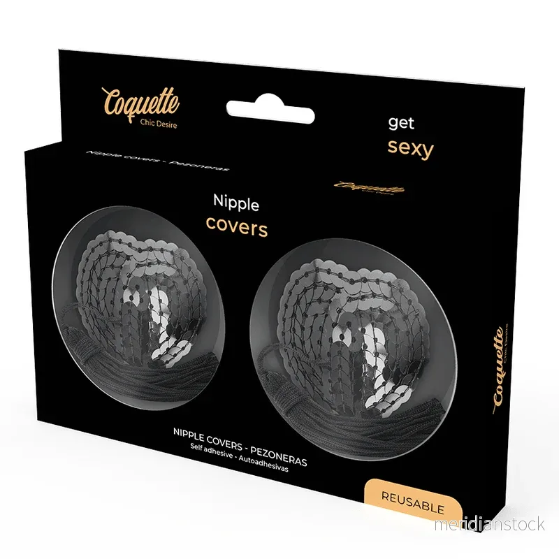 COQUETTE CHIC DESIRE - NIPPLE COVERS BLACK - Bild 3