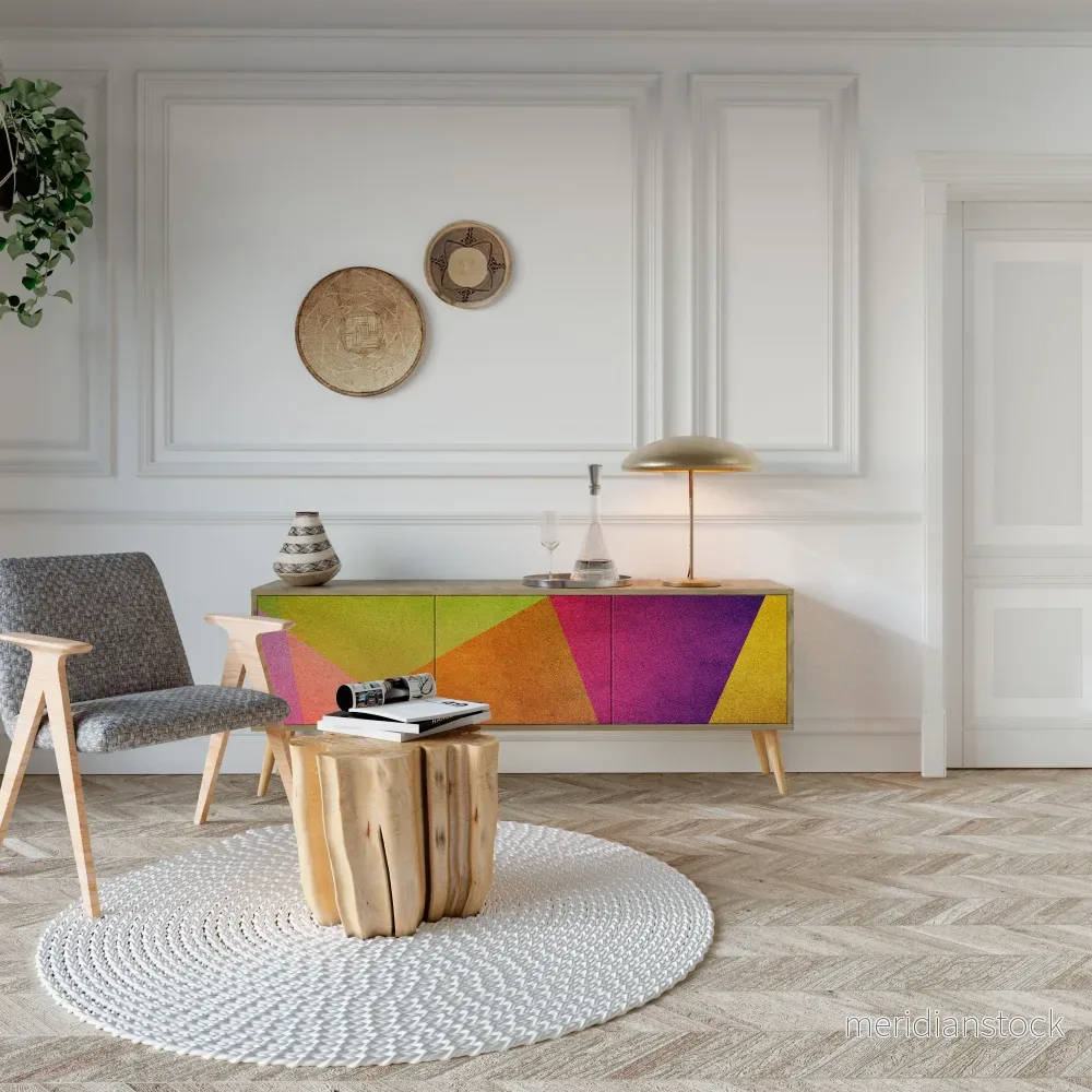 VIVID GEOMETRY TV-bänk med 3 dörrar - Bild 3