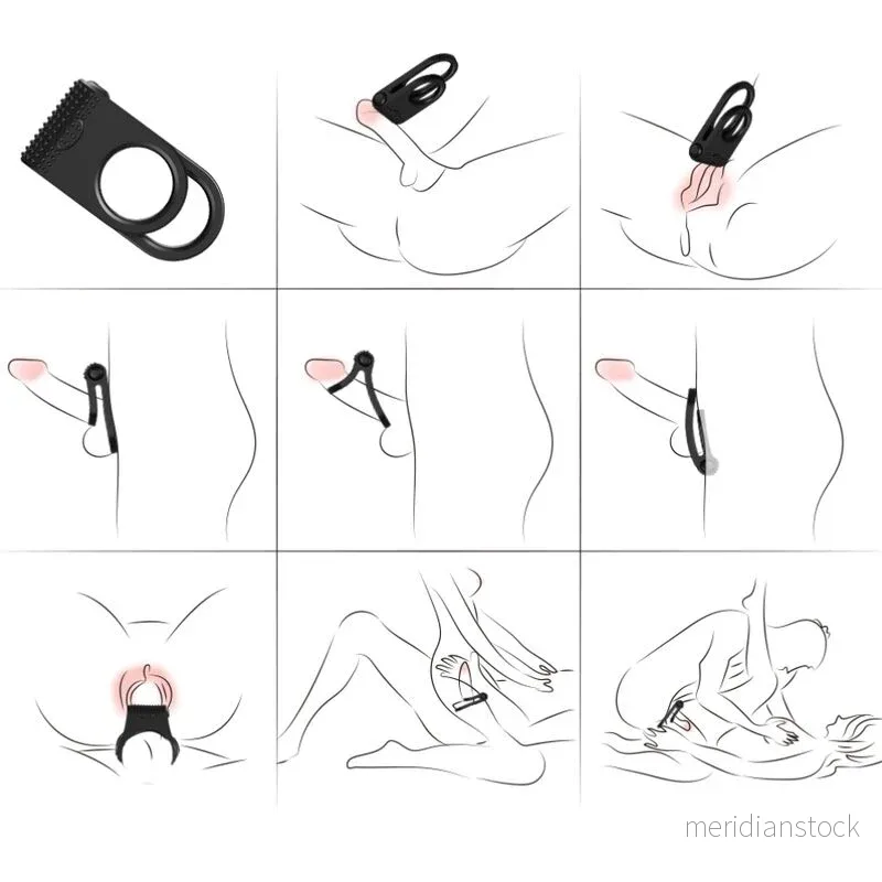 ARMONY - TWINS DOUBLE VIBRATOR RING FOR COUPLES BLACK - Bild 2
