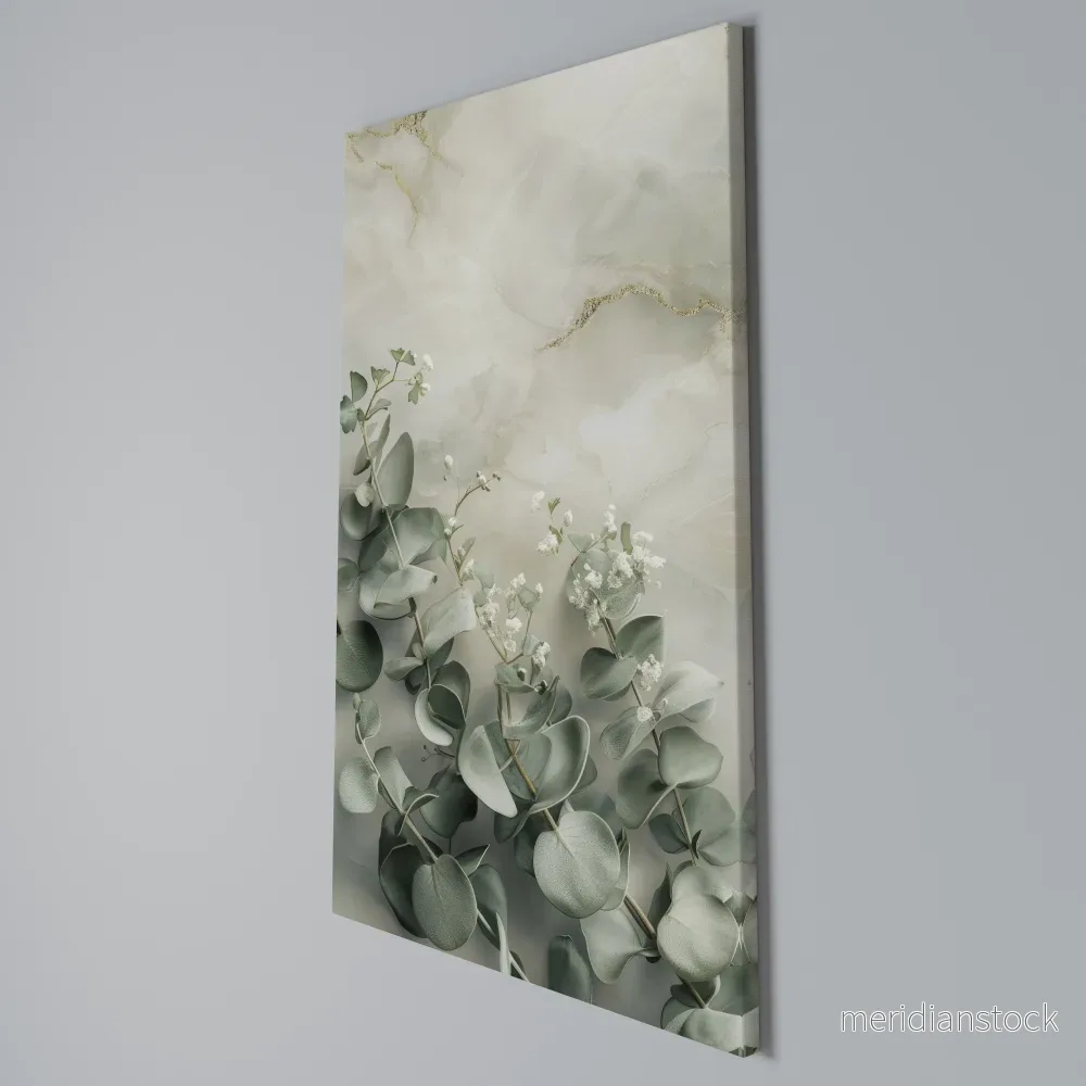 ELEGANT LEAF BALLET Vertical Canvas Print - Bild 3