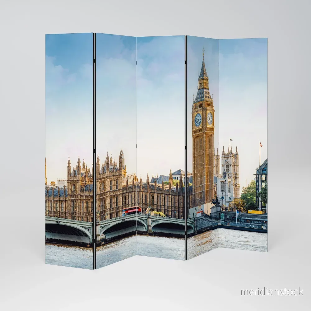 TIMELESS LONDON ELEGANCE Dekorativ rumsavdelare – 5 paneler - Bild 2