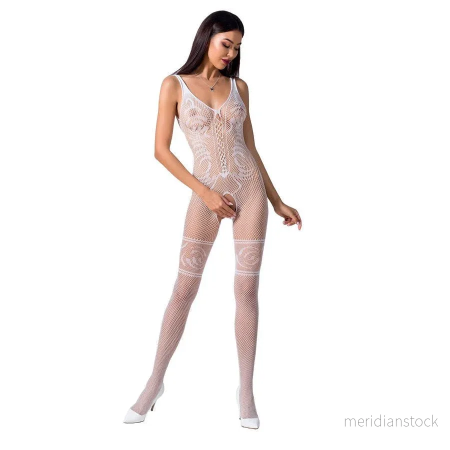 PASSION - WOMAN BS069 BODYSTOCKING BLACK ONE SIZE - Bild 2