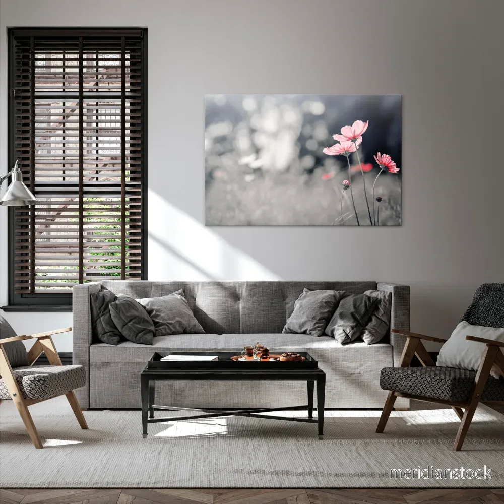 SUBTLE PETAL DANCE Horizontal Canvas Print - Bild 2