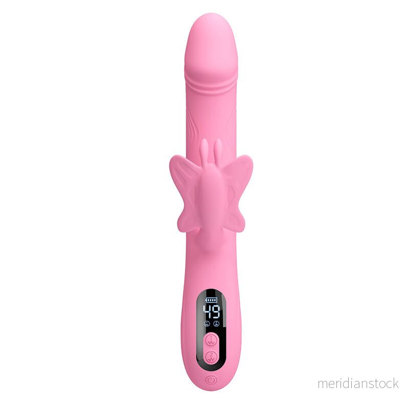 PRETTY LOVE - BELLA RABBIT VIBRATOR WITH BUTTERFLY STIMULATION AND LED PINK - Bild 2