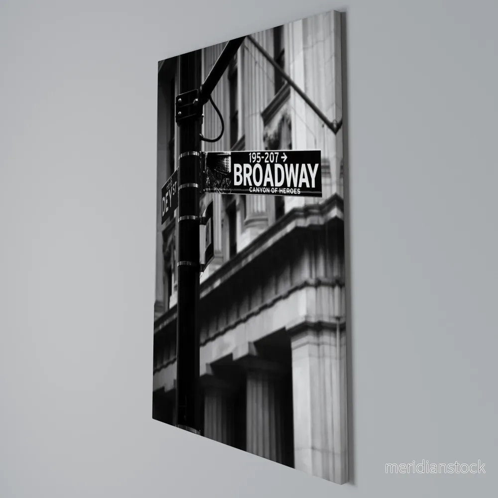 BROADWAY SIGN Vertical Canvas Print - Bild 3