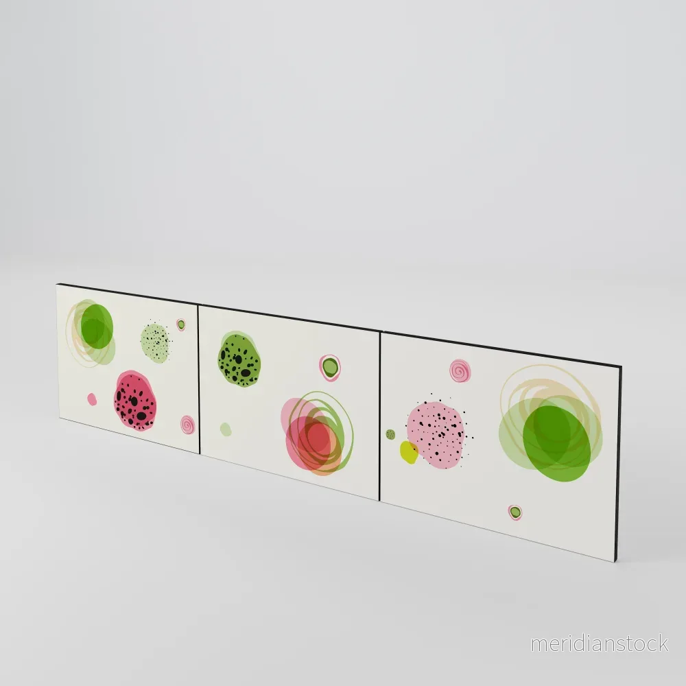 COLORFUL COSMOS Luckset med 3 dörrar till TV-bänk - Bild 2