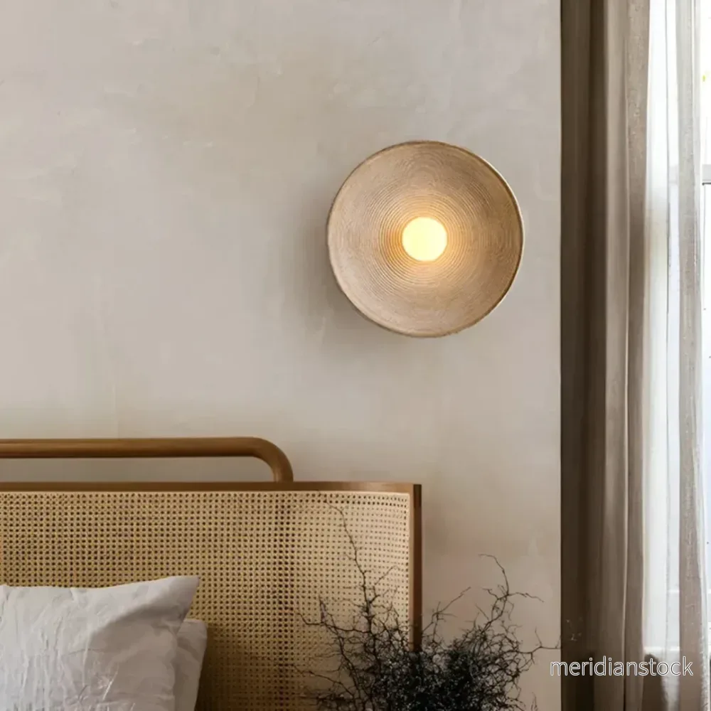 Japansk Wabi-Sabi Vägglampa - ZenGlow Disc - Bild 3