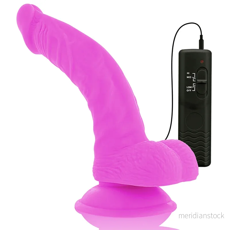 DIVERSIA - FLEXIBLE VIBRATING DILDO PURPLE 21.5 CM -O- 4.5 CM - Bild 3