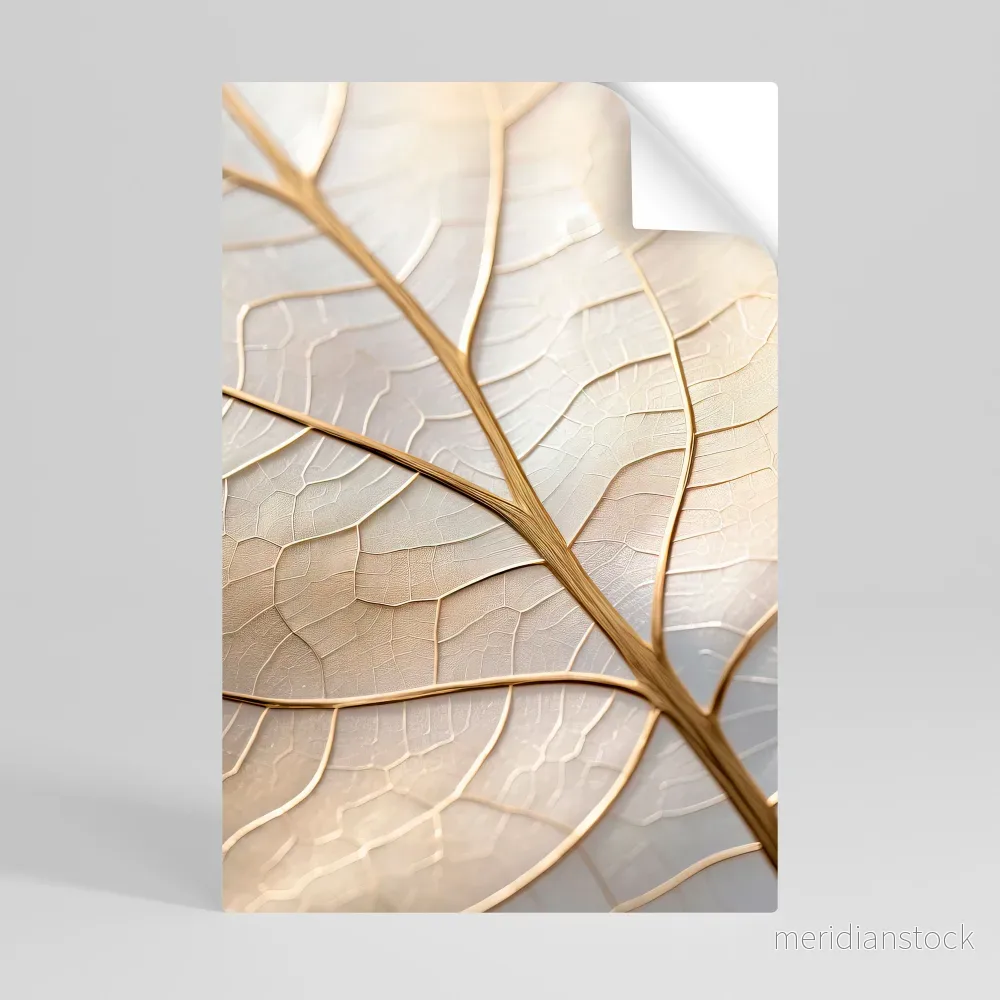 GOLDEN LEAF WHISPERS Självhäftande Vertikal Poster - Bild 3