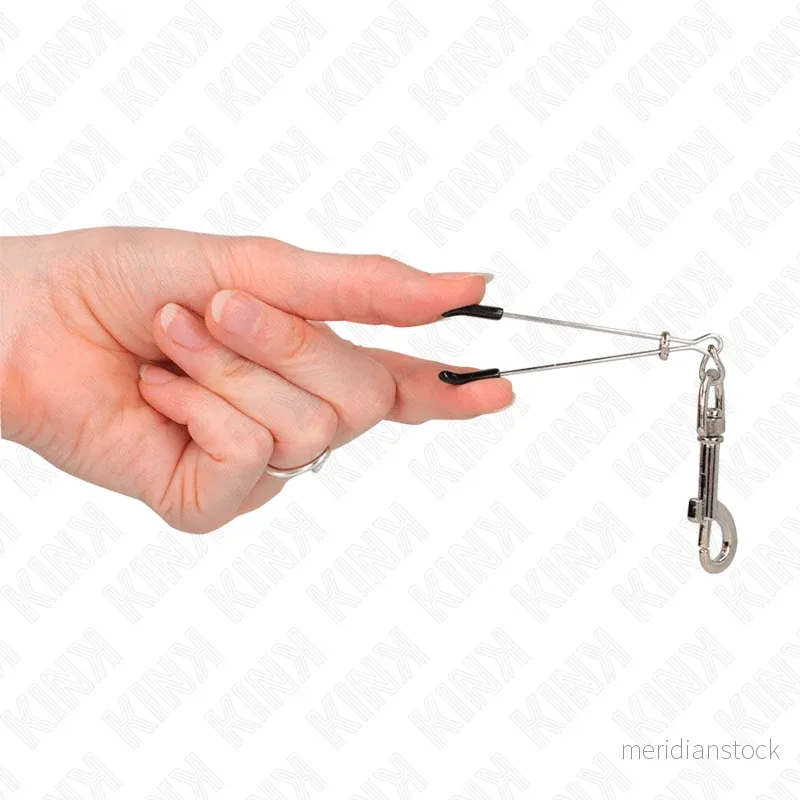 KINK - THIN HOOK NIPPLE CLAMP SILVER 7 CM