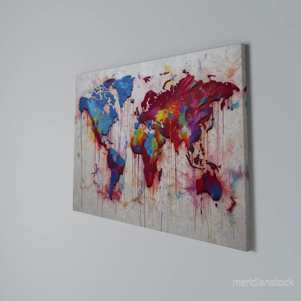 ARTISTIC ATLAS Horizontal Canvas Print - Bild 3