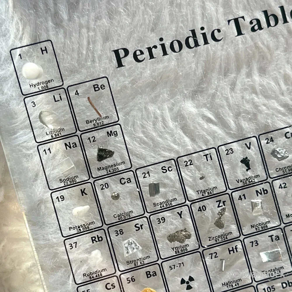 Upplyst periodiska systemet med riktiga element - Elementa - Bild 3