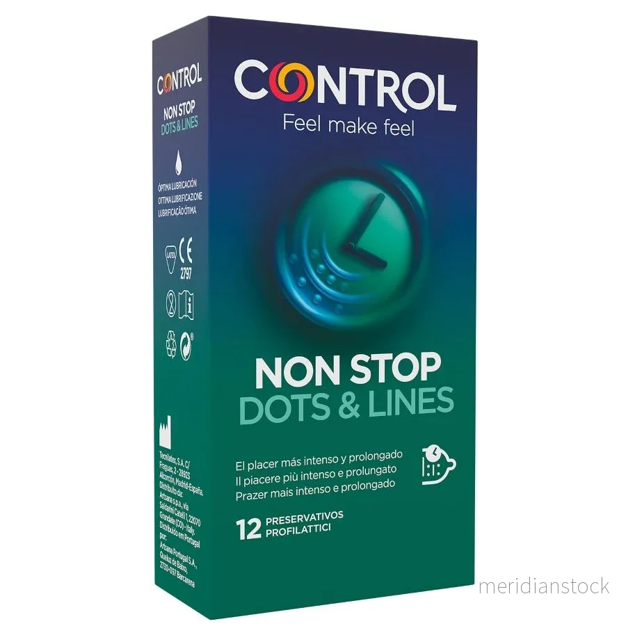 CONTROL - NONSTOP DOTS AND LINES CONDOMS 12 UNITS - Bild 3