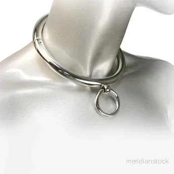 METAL HARD - BDSM NECKLACE WITH RING 10CM - Bild 3