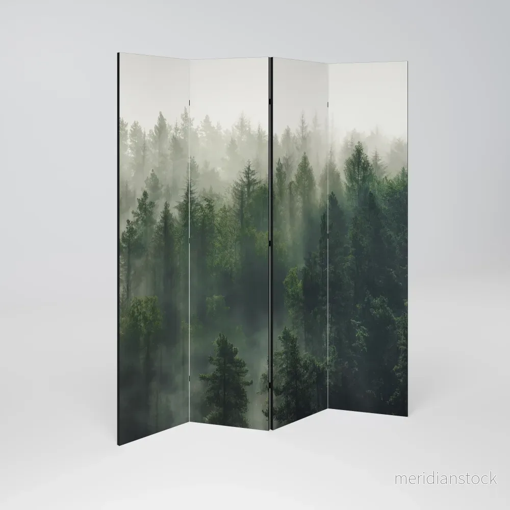 MISTY FOREST Rumsavdelare 4 paneler
