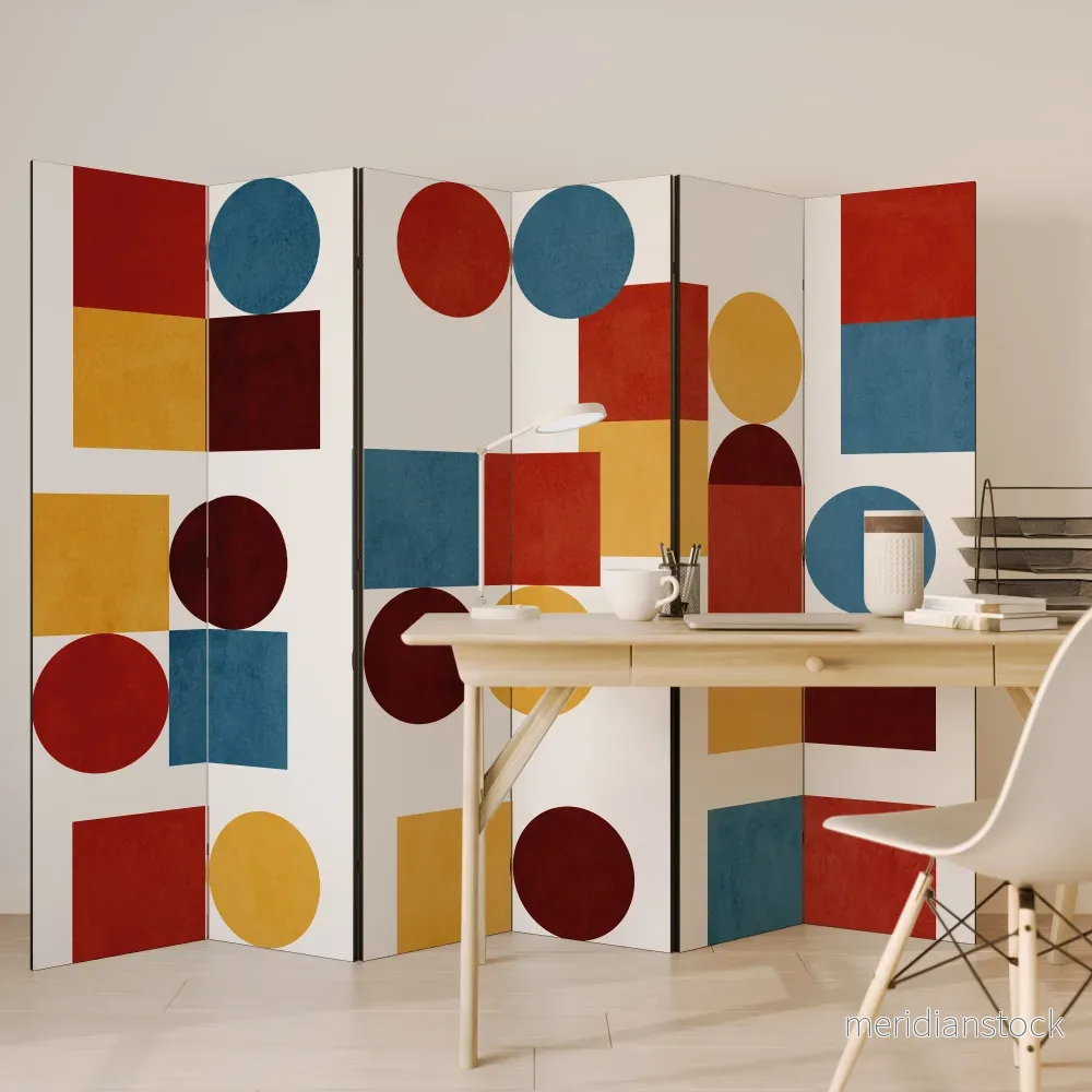 GEOMETRIC PUZZLE Rumsavdelare 6 paneler - Bild 3