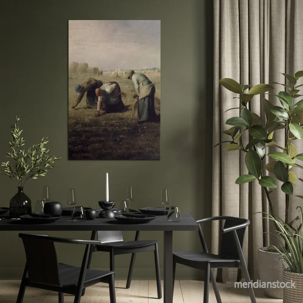 THE GLEANERS Vertical Canvas Print - Bild 2