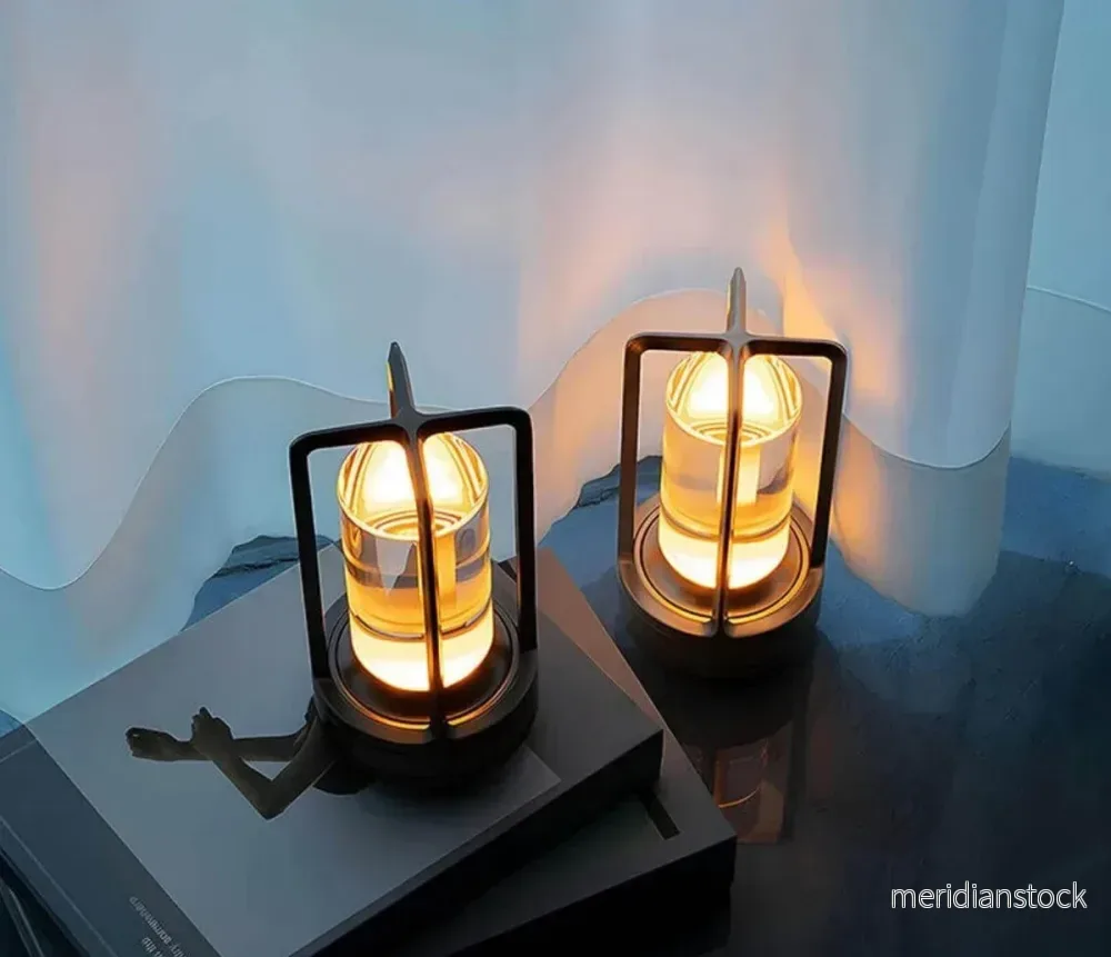 Vattentät och bärbar kristallbordslampa - AuroraGlow - Bild 3
