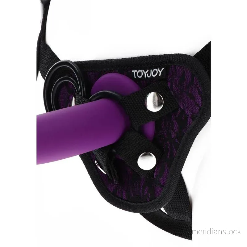 GET REAL - STRAP-ON LACE HARNESS PURPLE - Bild 2