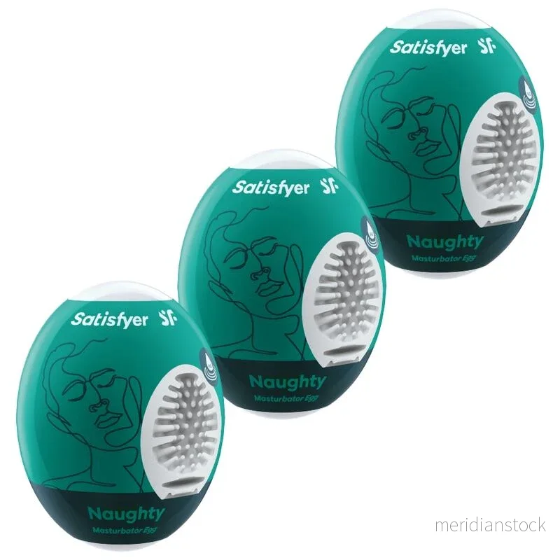 SATISFYER - 3 MASTURBATOR EGGS NAUGHTY - Bild 2