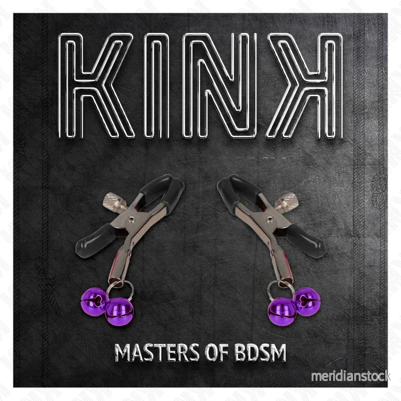 KINK - DOUBLE BELL NIPPLE CLAMP PURPLE 6 CM - Bild 2