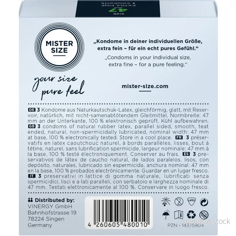 MISTER SIZE - CONDOMS SIZE XS 47 MM (3 UNITS) - Bild 2