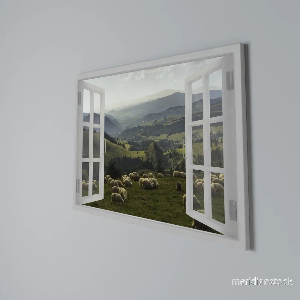 WILD PASTURES VIEW Horizontal Canvas Print - Bild 3