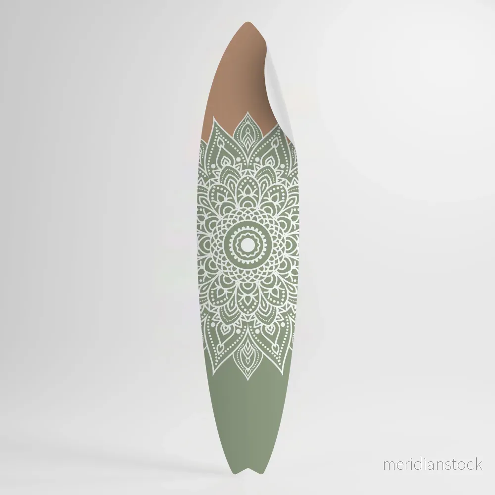 MANDALA WAVE DANCE Väggdekal surfbräda