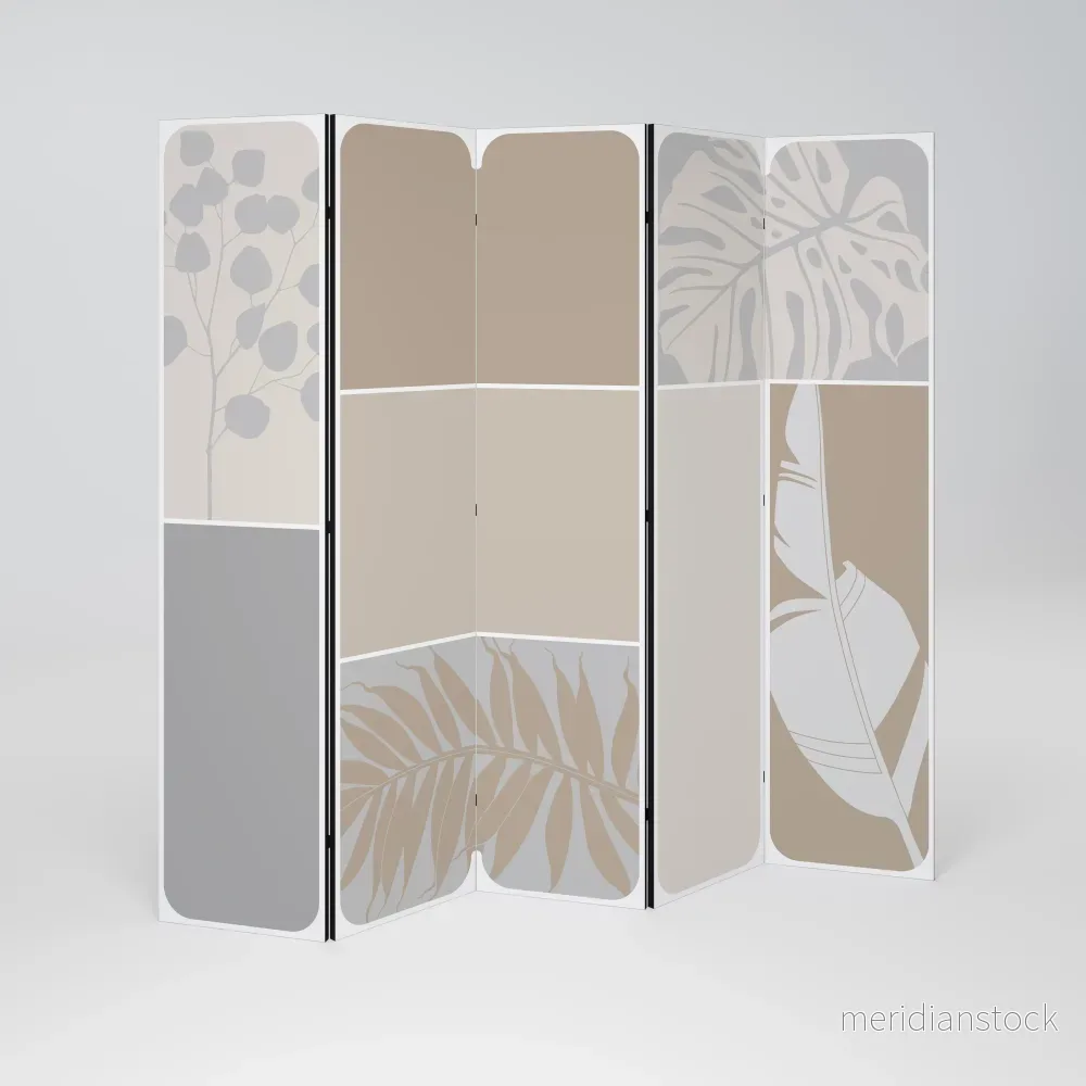 TROPICAL SHAPES Dekorativ rumsavdelare – 5 paneler - Bild 2