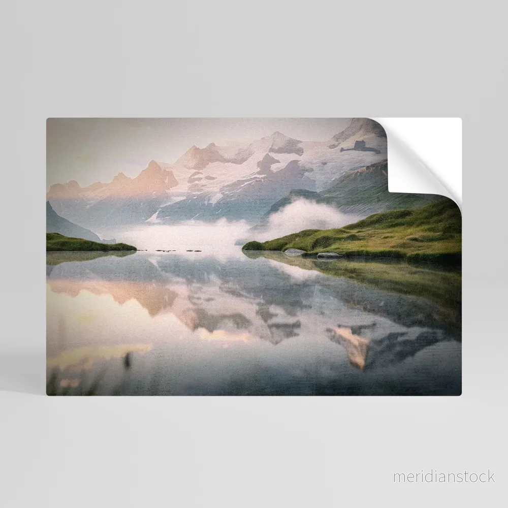 FOGGY HORIZON Självhäftande Horisontell Poster FOGGY HORIZON Självhäftande Horisontell Poster