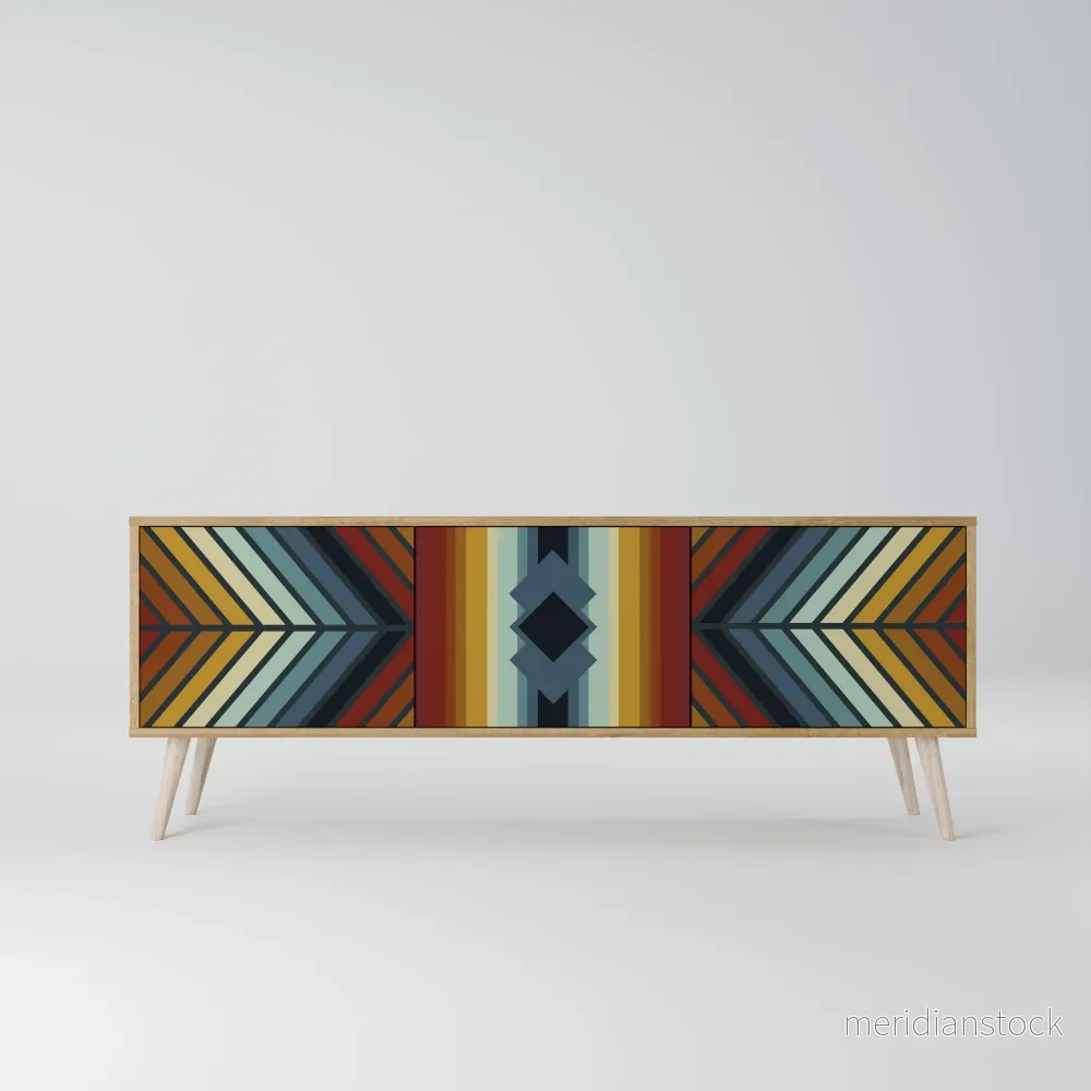 INDIGENOUS ZIGZAG TV-bänk med 3 dörrar - Bild 2