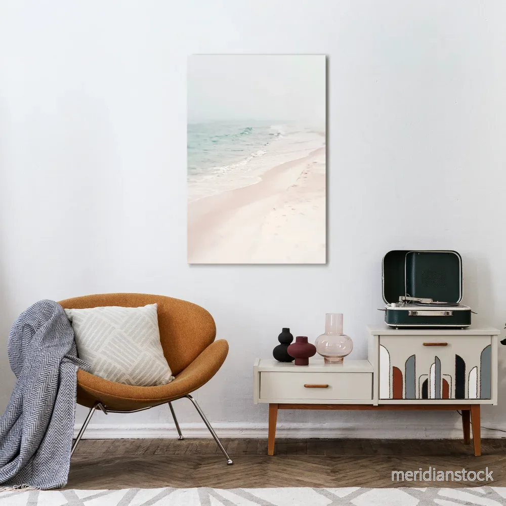 MISTY SHORELINE BLISS Vertical Canvas Print - Bild 2