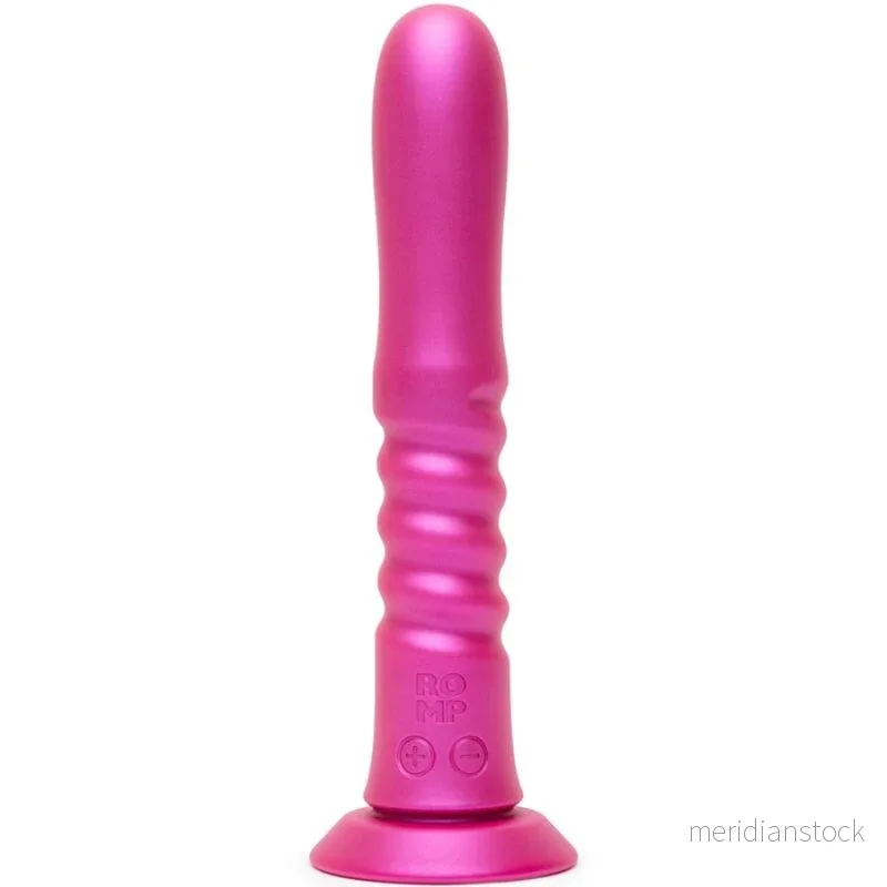 ROMP - JIGGLE UP AND DOWN VIBRATOR WITH PINK SUCTION CUP